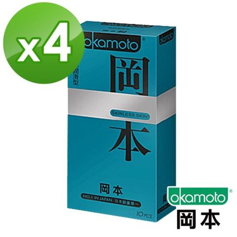 okamoto 岡本 Skinless Skin 混合潤薄型保險套 10入裝x4盒