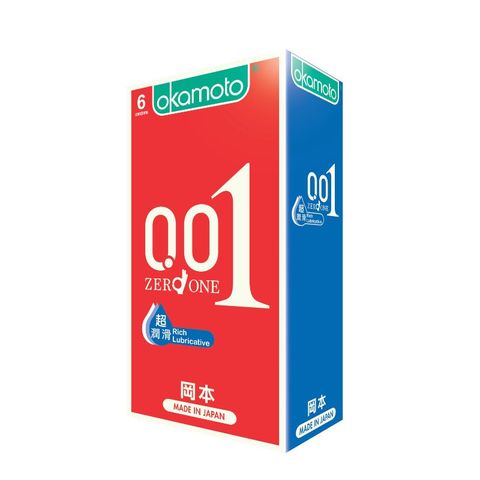 岡本 okamoto 001 RL超潤滑 6入/盒 保險套