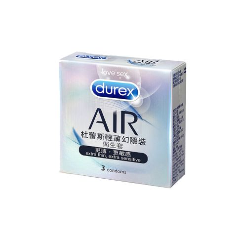 Durex 杜蕾斯 AIR輕薄幻隱裝保險套3入