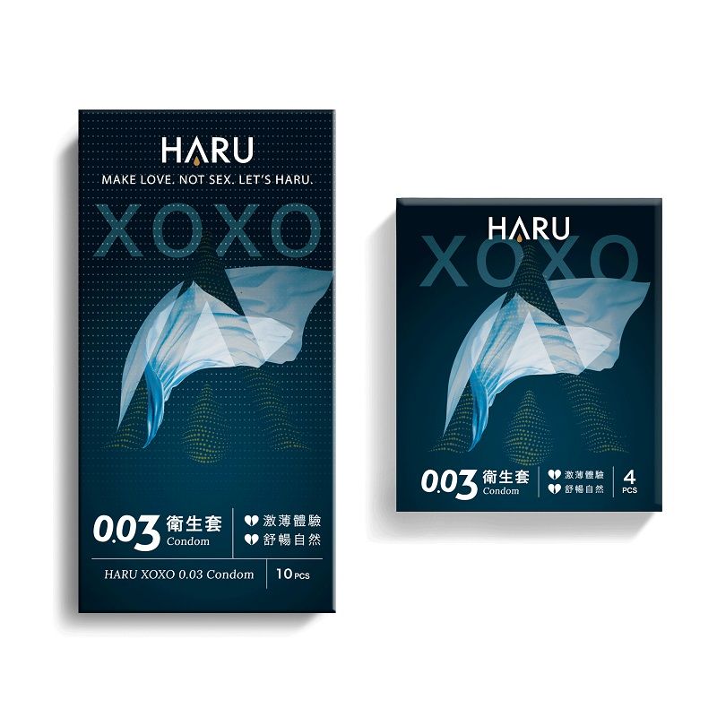 HARU  XOXO 舒暢激薄 0.03 保險套 10入+4入