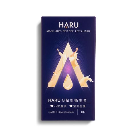 HARU 含春G-SPOT G點型顆粒保險套_10入