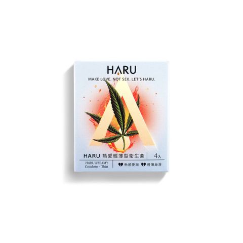 HARU STEAMY熱愛輕薄型保險套_4入/盒(熱感極薄)