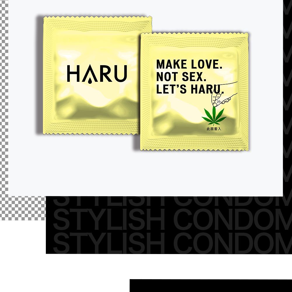 MAKE LOVENOT SEX.LETS HARU.此面套入STYLISH CONDOMSTYLISH CONDOM