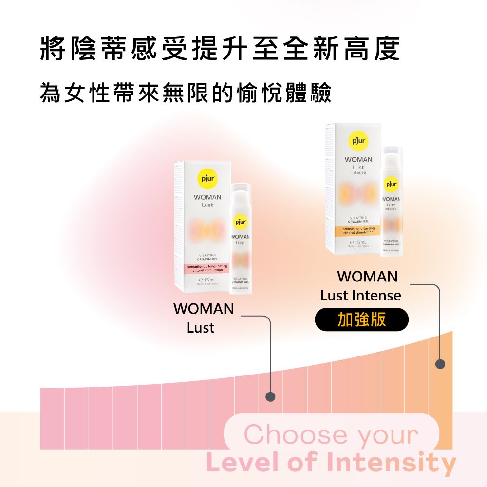 Pjur 碧宜潤 WOMAN Lust Intense 女性情慾提升熾烈凝膠 用愛打造的頂級親密產品