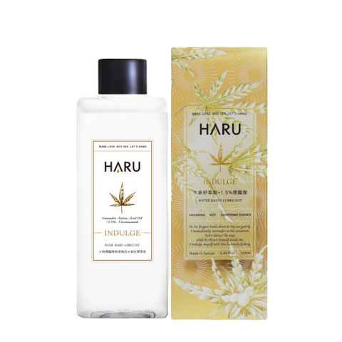 HARU INDULGE大麻籽煙醯安熱感煥白水溶性潤滑液155ml