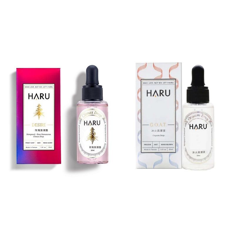 HARU HARU DESIRE 玫瑰 激潮熱感 情趣液 30ml+G.O.A.T. 冰火 高潮液 30ml