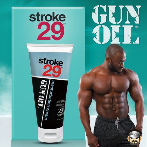 美國 GUN OIL STROKE 29男用手淫潤滑乳霜 MASTURBATION CREAM 6.7oz 200ml