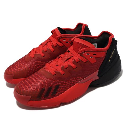 adidas 籃球鞋 D.O.N. Issue 4 男鞋 紅 黑 米契爾 輕量 緩衝 3.01秒 路易斯維爾 GX6886