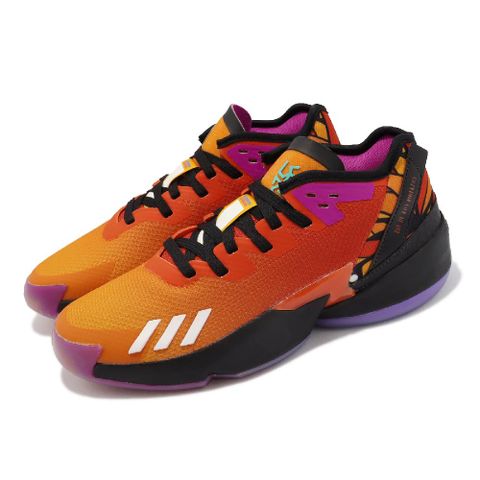 adidas 籃球鞋 D O N Issue 4 男鞋 橘紅 紫 漸層 亡靈節配色 運動鞋 米歇爾 愛迪達 GZ2570