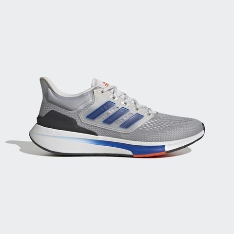 Adidas EQ21 Run [GY2195] 男 慢跑鞋 運動 休閒 輕量 支撐 緩衝 彈力 銀 藍