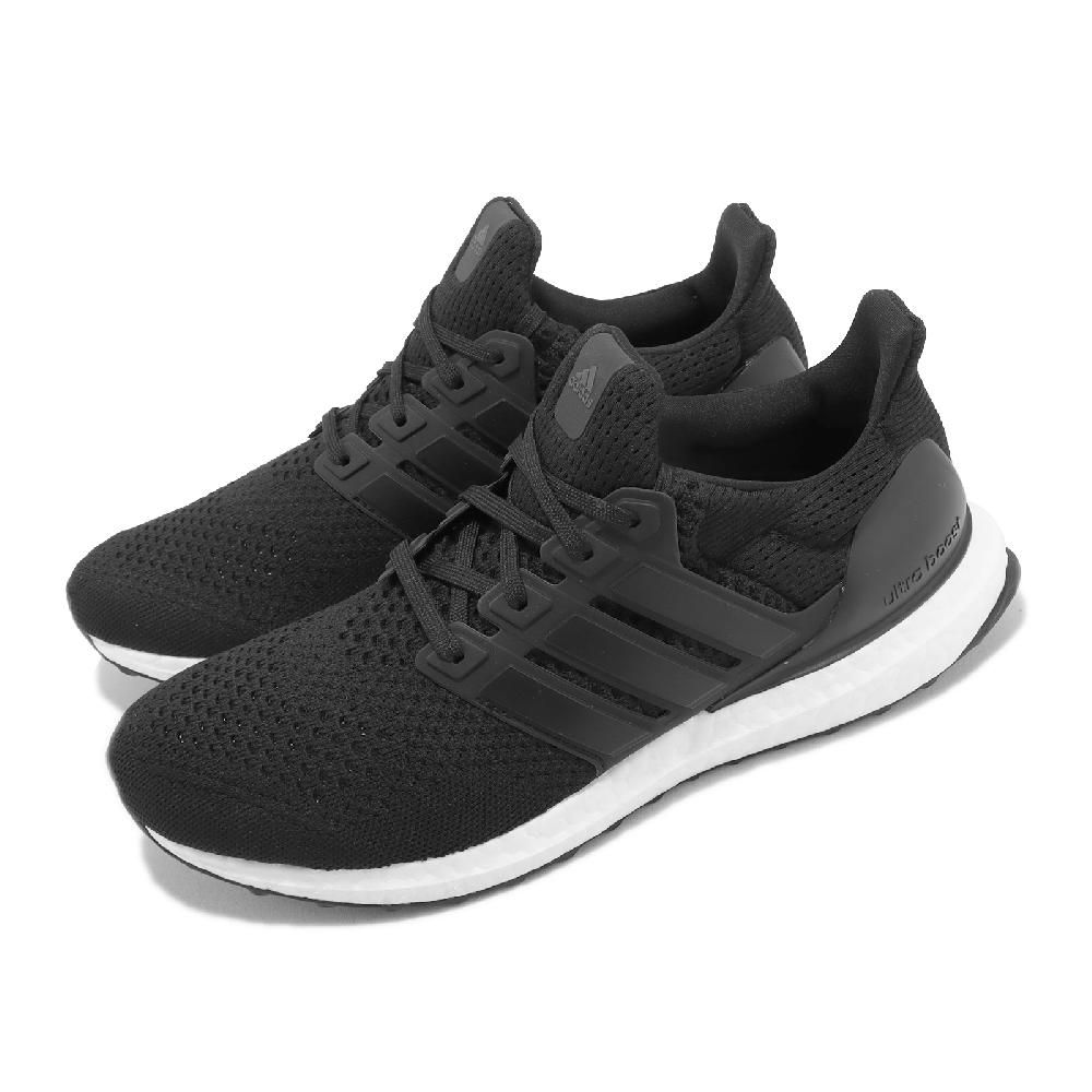 ADIDAS 愛迪達  慢跑鞋 Ultraboost 1 男鞋 黑 白 路跑 緩震 馬牌輪胎底 運動鞋 HQ4201