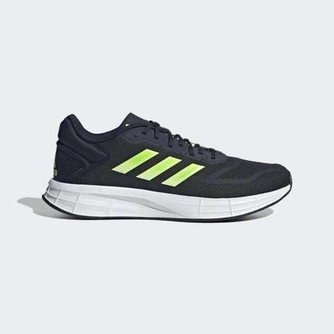 Adidas Duramo 10 [GW8337] 男 慢跑鞋 運動 休閒 基本款 輕量 透氣 舒適 緩震 深藍 螢綠