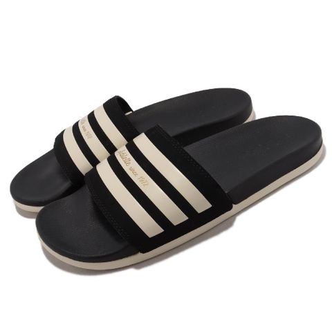 ADIDAS 愛迪達 拖鞋 Adilette Comfort 男女鞋 黑 米 一片拖 運動拖鞋 50週年 紀念款  GW5966