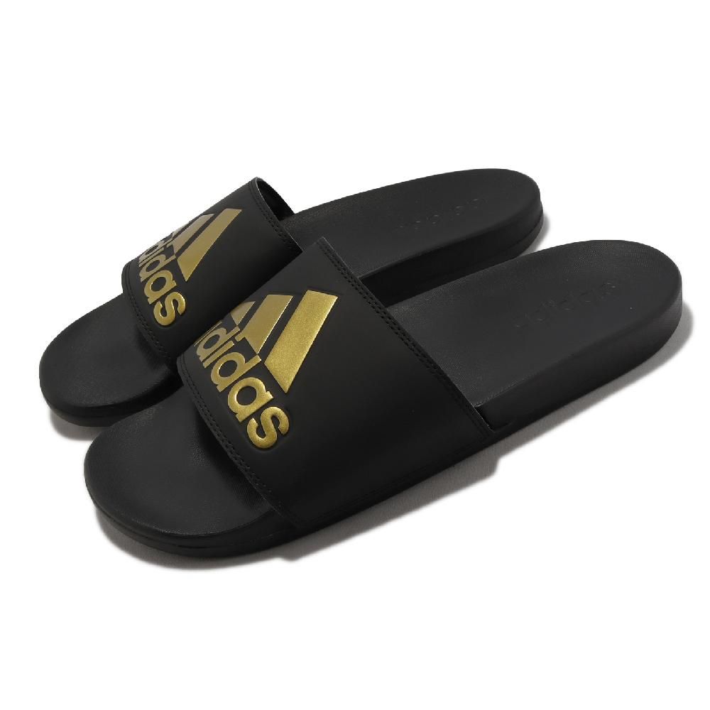 ADIDAS 愛迪達  拖鞋 Adilette Comfort 黑 金 男鞋 女鞋 柔軟 Q彈  GY1946