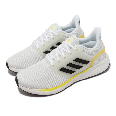 Adidas 慢跑鞋 EQ19 Run 男鞋 白 黑 路跑 長短跑 支撐 運動鞋 愛迪達 GY4718