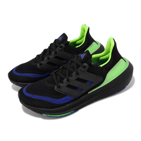 adidas 愛迪達 慢跑鞋 Ultraboost Light 男鞋 黑 藍 螢光綠 緩震 馬牌輪胎底 運動鞋 IF2414