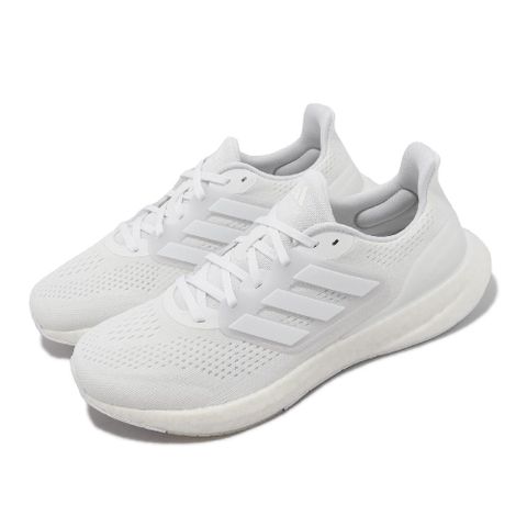 ADIDAS 愛迪達 慢跑鞋 Pureboost 23 寬楦 男鞋 白 全白 緩震 運動鞋 路跑 IF8064