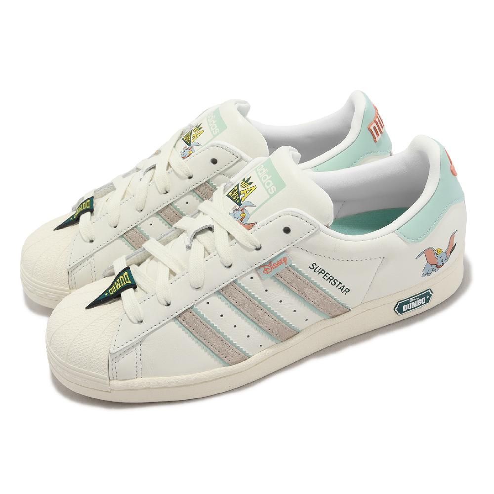 ADIDAS 愛迪達   休閒鞋 Superstar 男女鞋 白 綠 灰 小飛象 迪士尼 貝殼頭 聯名款 Dumbo IE5880