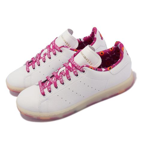 adidas 愛迪達 MARIMEKKO X Stan Smith 男鞋 女鞋 聯名 白 粉紅 花 果凍底 GX8841