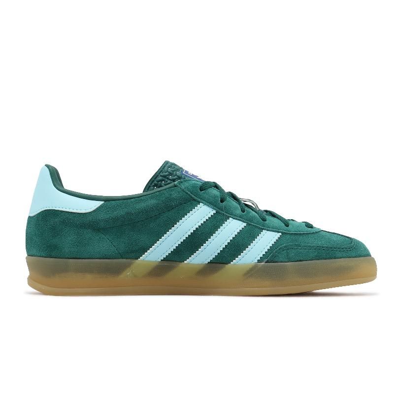 adidas 愛迪達休閒鞋Gazelle Indoor 綠藍男鞋女鞋復古膠底麂皮IG9979