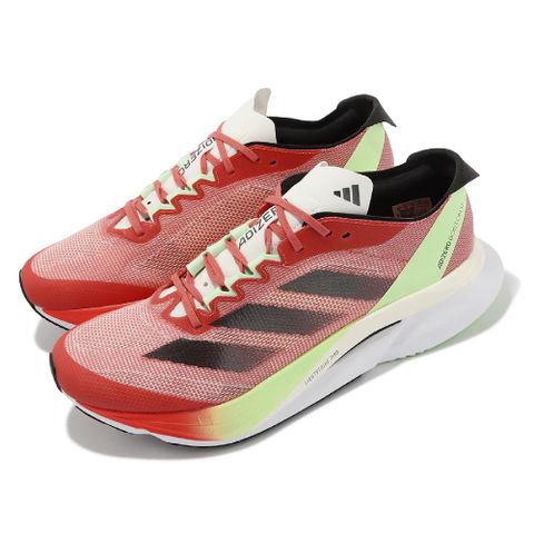 adidas 愛迪達 慢跑鞋 Adizero Boston 12 M 男鞋 紅 綠 馬牌輪胎底 運動鞋 馬拉松 IG3329