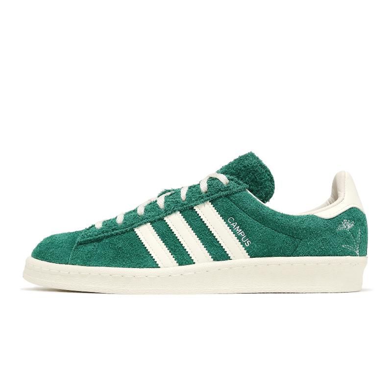 adidas 愛迪達休閒鞋Campus 80s 男鞋綠白麂皮復古London Green GY4581