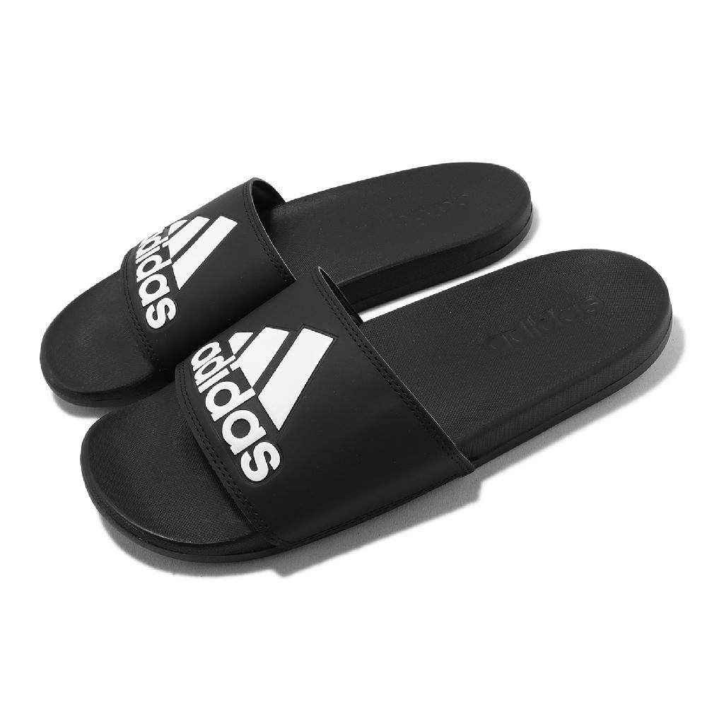 adidas 愛迪達   拖鞋 Adilette Comfort 男鞋 女鞋 黑 白 快乾 柔軟 Q彈 一片拖  GY1945