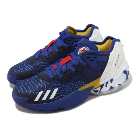adidas 愛迪達 籃球鞋 D.O.N. Issue 4 男鞋 藍 白 米契爾 緩震 運動鞋 IE4517