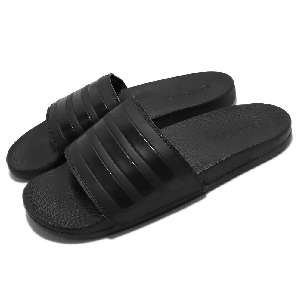 ADIDAS 愛迪達   拖鞋 Adilette Comfort 男鞋 黑 休閒 基本款 三線 一片拖 GZ5896