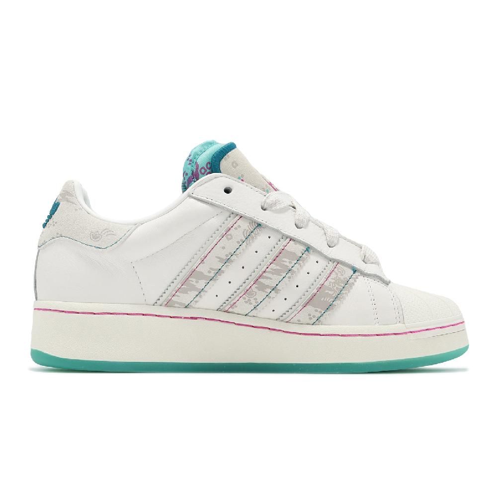 ADIDAS 愛迪達   X Fefei Ruan 休閒鞋 Superstar XLG 男鞋 女鞋 白綠 龍年 CNY  ID1140