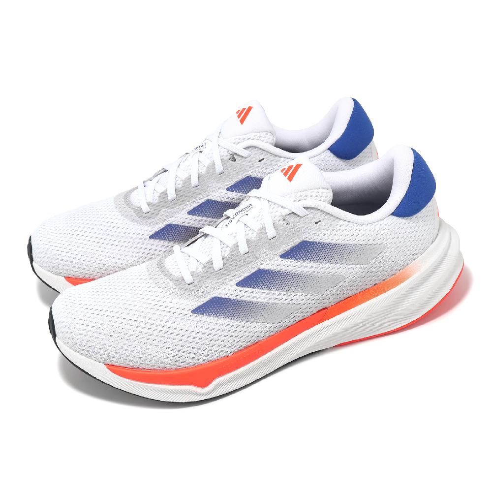 adidas 愛迪達   慢跑鞋 Supernova Stride M 男鞋 灰 藍 網布 輕量 緩衝 運動鞋 IG8314