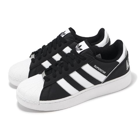 ADIDAS 愛迪達 休閒鞋 Superstar XLG T 男鞋 女鞋 黑 白 厚底 增高 貝殼頭 三葉草 IE0759