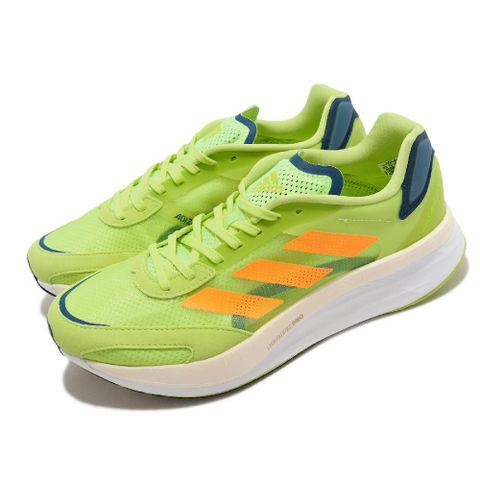 adidas 愛迪達 慢跑鞋 Adizero Boston 10 M 男鞋 黃 綠 橘 馬牌輪胎大底 雙層中底 運動鞋 GY0927