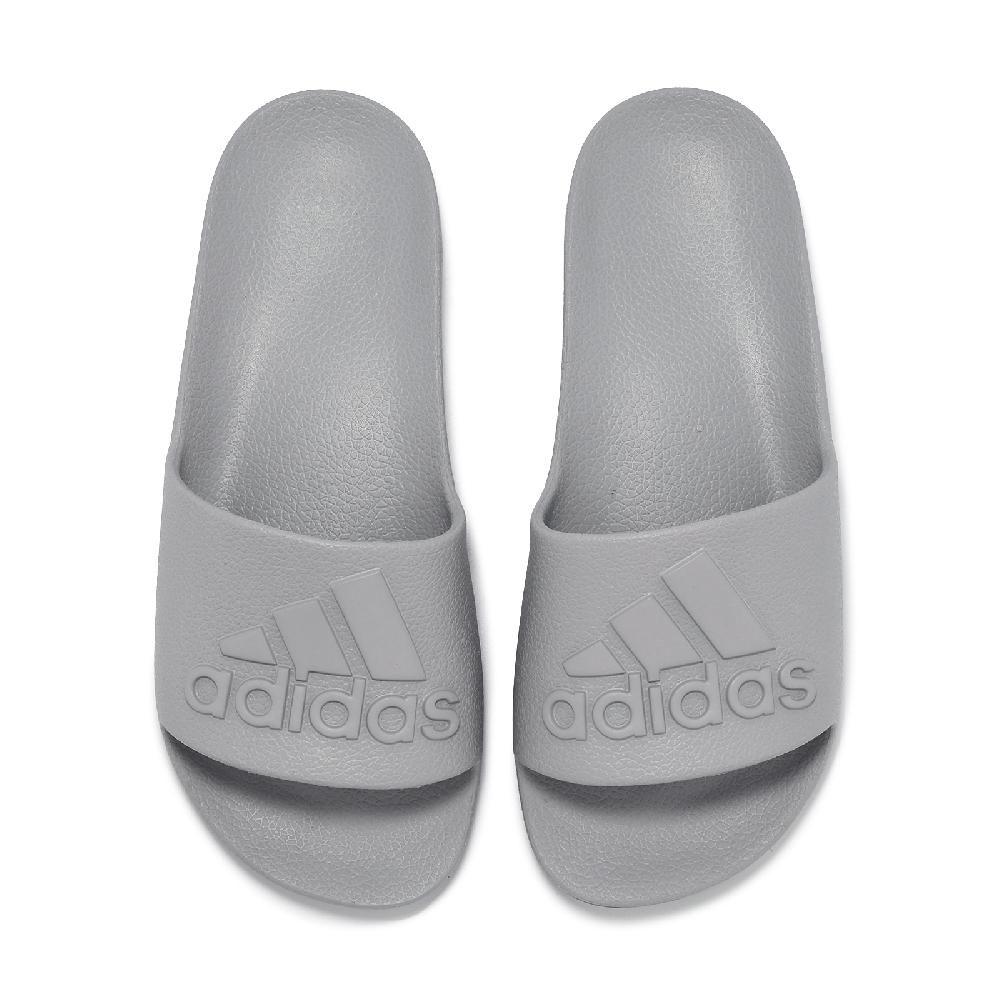 adidas 愛迪達   涼拖鞋 Adilette Aqua 男鞋 女鞋 灰 一體式 快乾 休閒鞋 IF6068