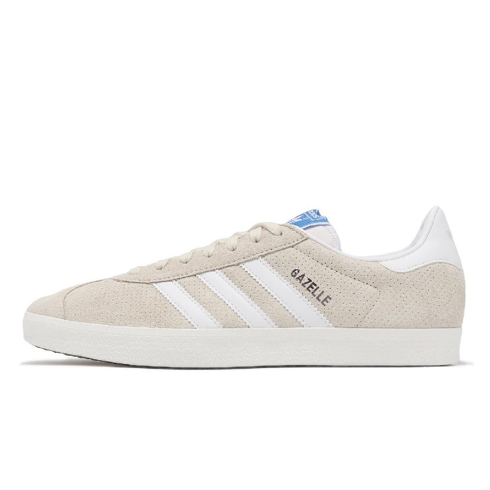 adidas 愛迪達   休閒鞋 Gazelle 男鞋 女鞋 米白 麂皮 三條紋 情侶鞋 IF3817