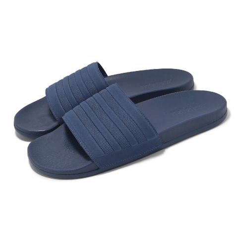 adidas 愛迪達 涼拖鞋 Adilette Comfort 男鞋 藍 止滑 快乾 軟底 拖鞋 ID3402