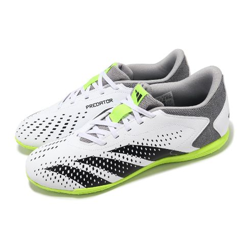 ADIDAS 愛迪達 足球鞋 Predator Accuracy.4 IN SAL 男鞋 灰 黑 綠 室內 運動鞋  GY9986