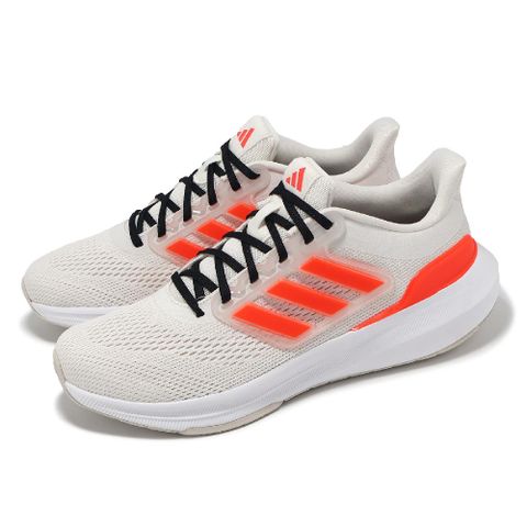 ADIDAS 愛迪達 慢跑鞋 Ultrabounce 男鞋 白 橘 緩衝 輕量 透氣 運動鞋 IE0715