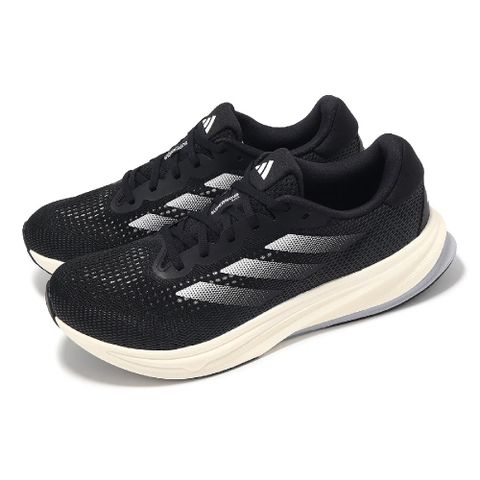 adidas 愛迪達 慢跑鞋 Supernova Rise M 男鞋 黑 白 透氣 緩衝 輕量 運動鞋 IG5844