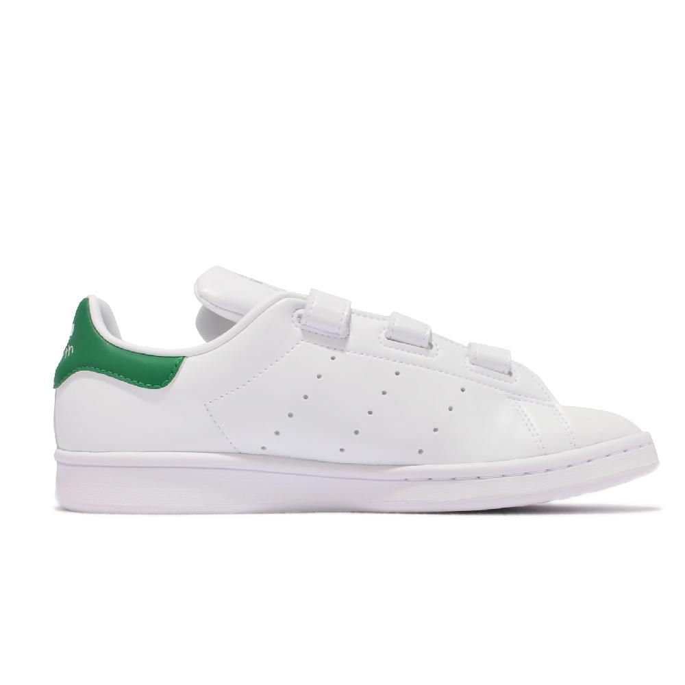 ADIDAS 愛迪達   休閒鞋 Stan Smith CF 男鞋 女鞋 白 綠 皮革 魔鬼氈 三葉草 小白鞋 FX5509