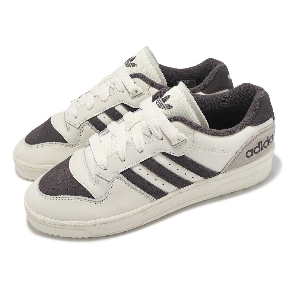 adidas 愛迪達   休閒鞋 Rivalry Low 男鞋 米白 棕 低筒 皮革 麂皮 復古 ID5386