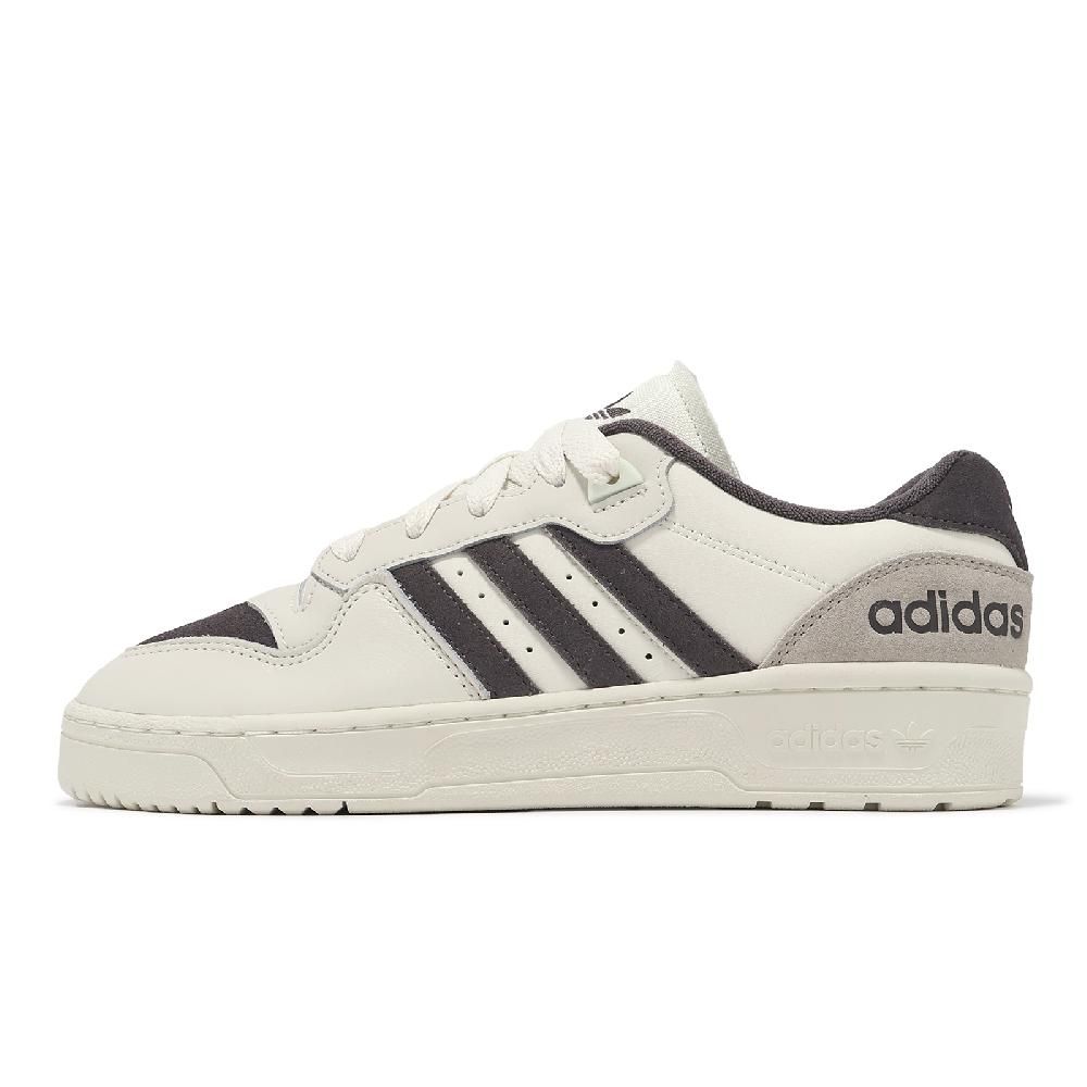 adidas 愛迪達   休閒鞋 Rivalry Low 男鞋 米白 棕 低筒 皮革 麂皮 復古 ID5386