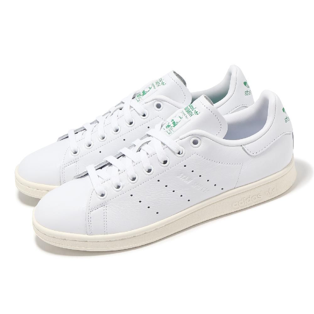 ADIDAS 愛迪達   休閒鞋 Stan Smith 男鞋 女鞋 白 綠 史密斯 皮革 奶油底 三葉草 ID5134