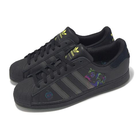 ADIDAS 愛迪達 x Disney 休閒鞋 Superstar 男鞋 黑 藍 Villains 皮革 貝殼頭 IE8369