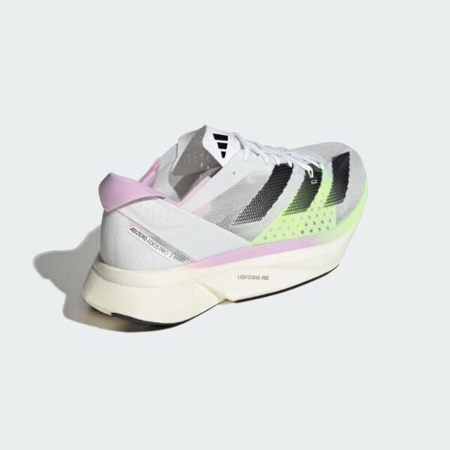 ADIDAS 愛迪達  Adizero Adios Pro 3 M IG6444 男 慢跑鞋 路跑 馬拉松 避震 輕量 白綠粉