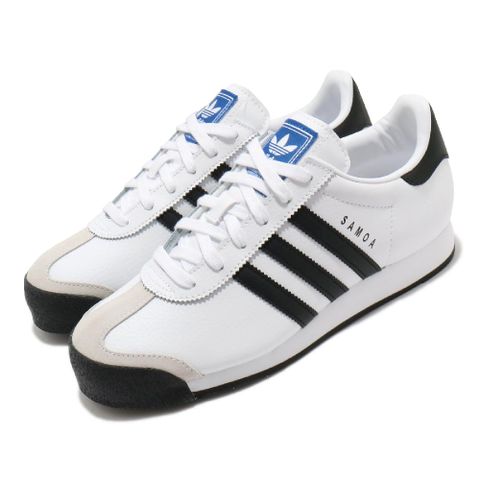 adidas 愛迪達 休閒鞋 Samoa 男鞋 女鞋 白 黑 三葉草 復古 皮革 情侶鞋 675033