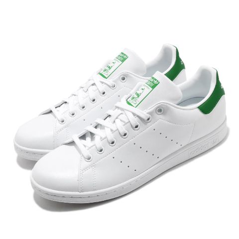 ADIDAS 愛迪達 休閒鞋 Stan Smith 男鞋 白 綠尾 復古 三葉草 史密斯 皮革  FX5502