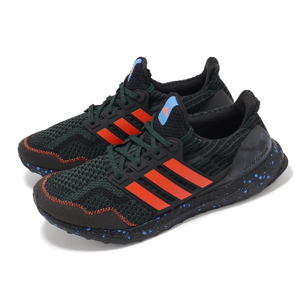 ADIDAS 愛迪達   慢跑鞋 Ultraboost 5.0 DNA 男鞋 黑 橘藍 Boost 緩衝 襪套 運動鞋 GV8733