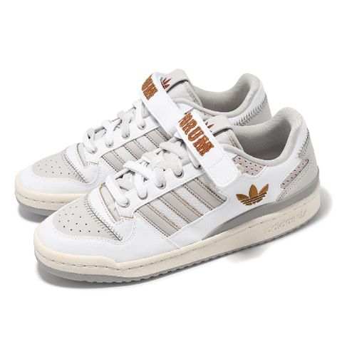 ADIDAS 愛迪達 休閒鞋 Forum Low 男鞋 白 棕 魔鬼氈 復古 IE0477