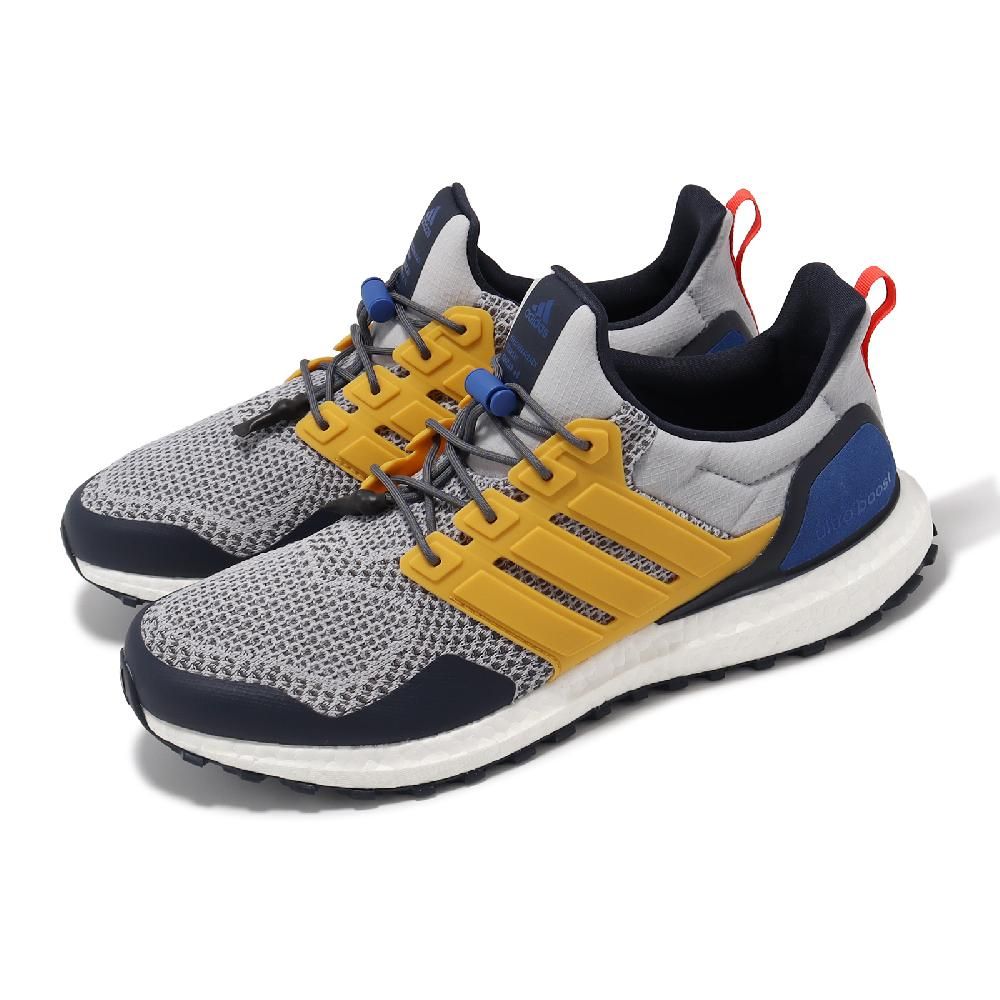 ADIDAS 愛迪達   慢跑鞋 Ultraboost 1.0 ATR 男鞋 灰 黃 Boost 緩衝 襪套 運動鞋 ID9638